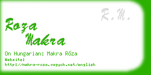 roza makra business card