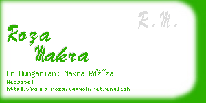 roza makra business card